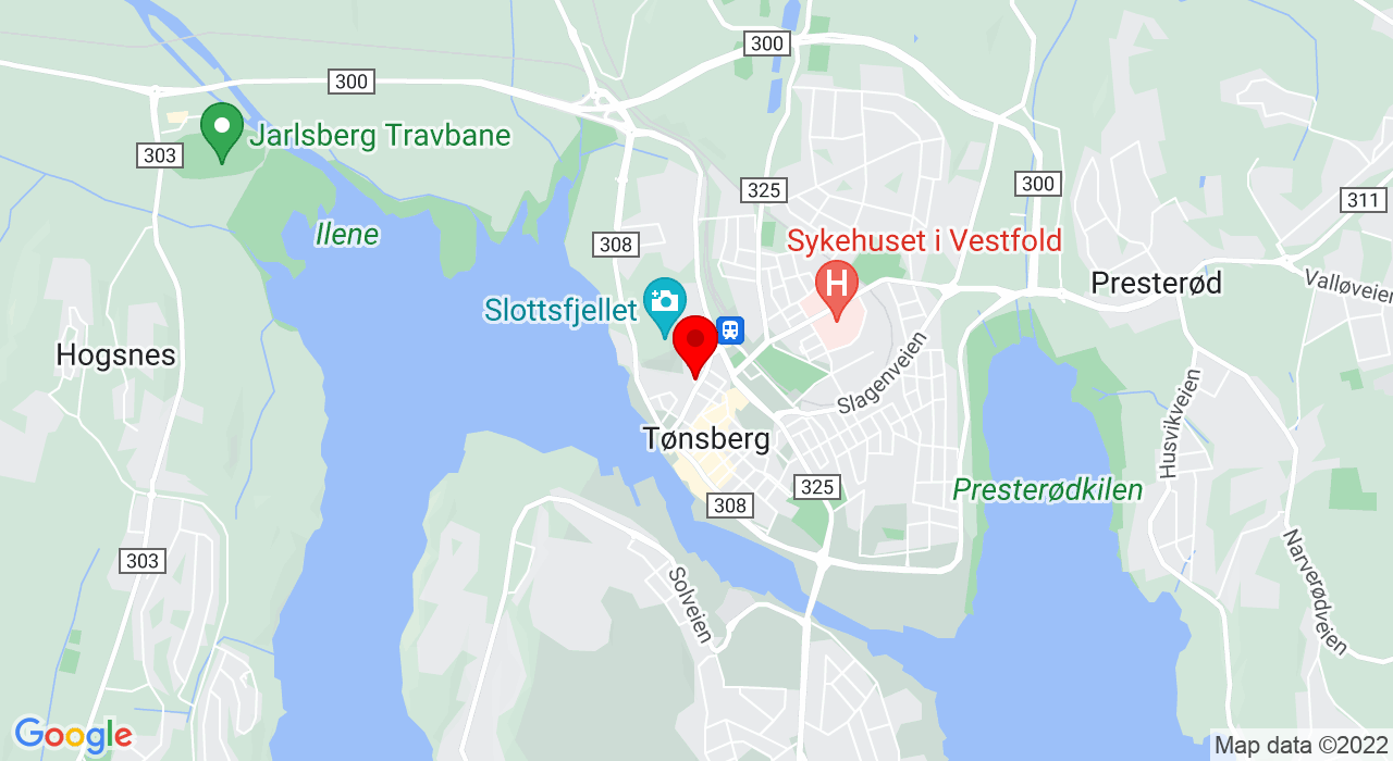 Google Map of Anders Madsensgate 6 (gamle lokalene til frikirken),3111+TØNSBERG