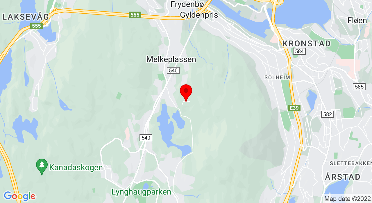 Google Map of Parkeringsplass nær skytebanen i Krohnegården,+