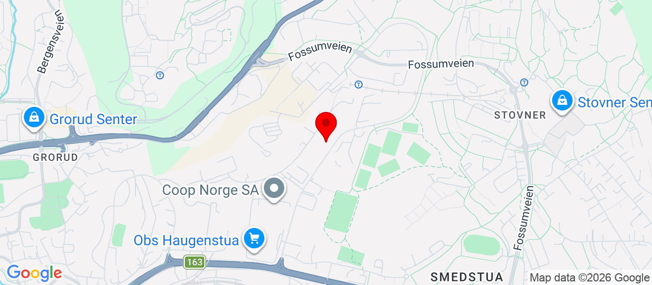 Kart over Idrettens Hus Nordbyen (Haavard Martinsens vei 30) Oslo