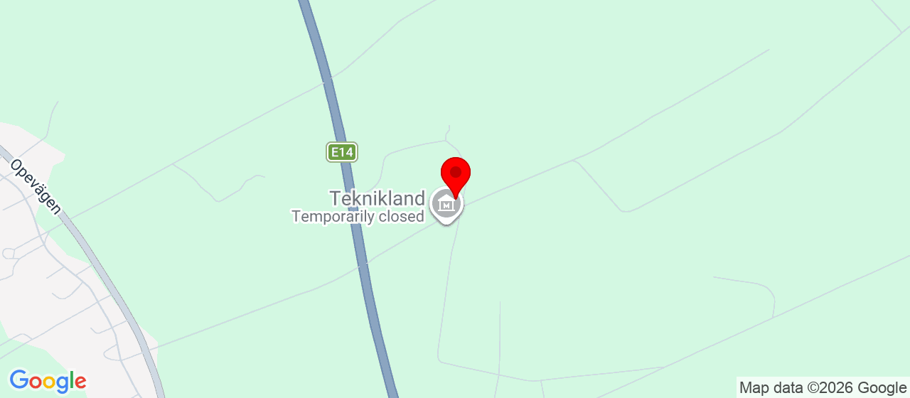 Kart over OPTANDS FLYGFÄLT 205 Östersund