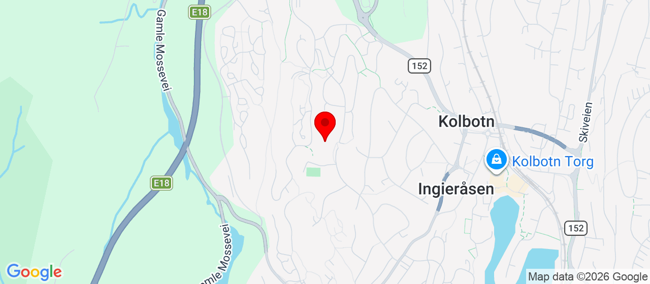 Kart over Chr. Sindings vei 55 Kolbotn