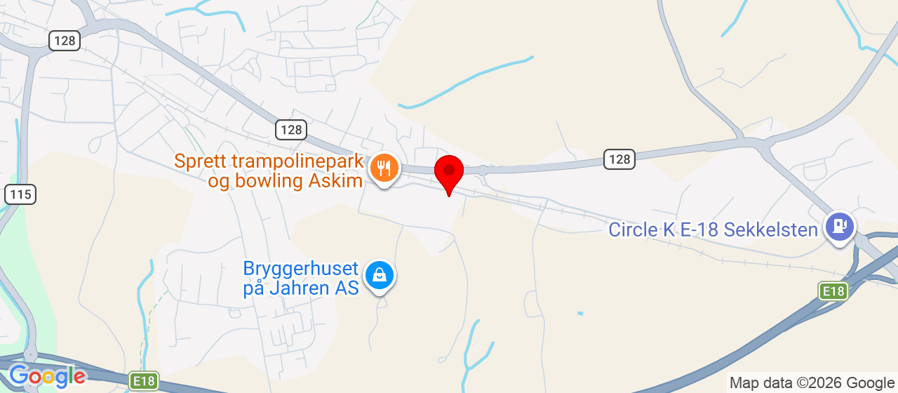 Kart over Vangsveien 10 Askim