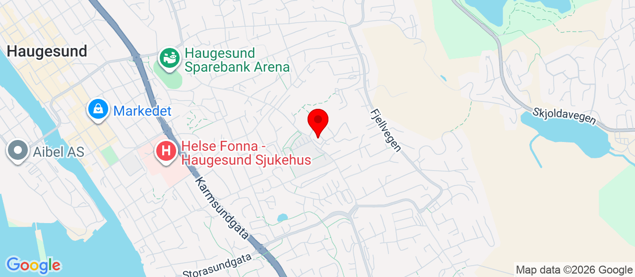 Kart over Spannavegen 33 Haugesund
