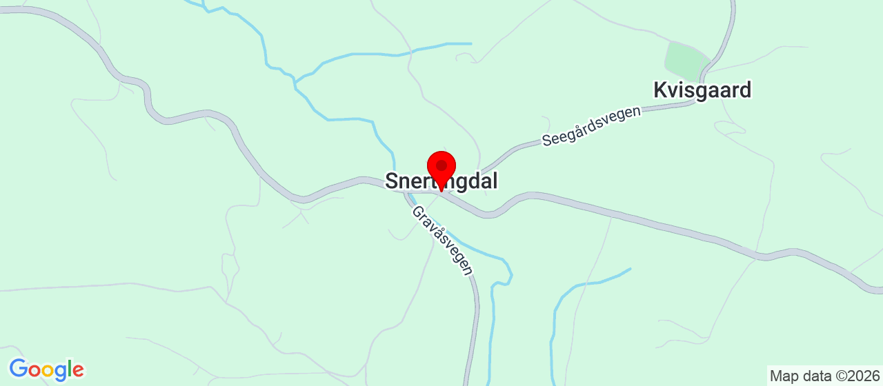 Kart over Snertingdal SNERTINGDAL