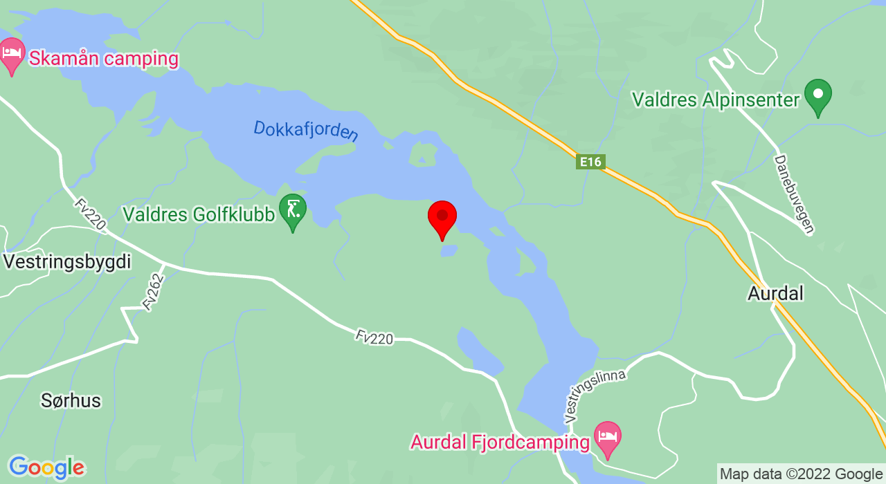 Google Map of Aurdal Travbane, Vestringslinna,2910+AURDAL