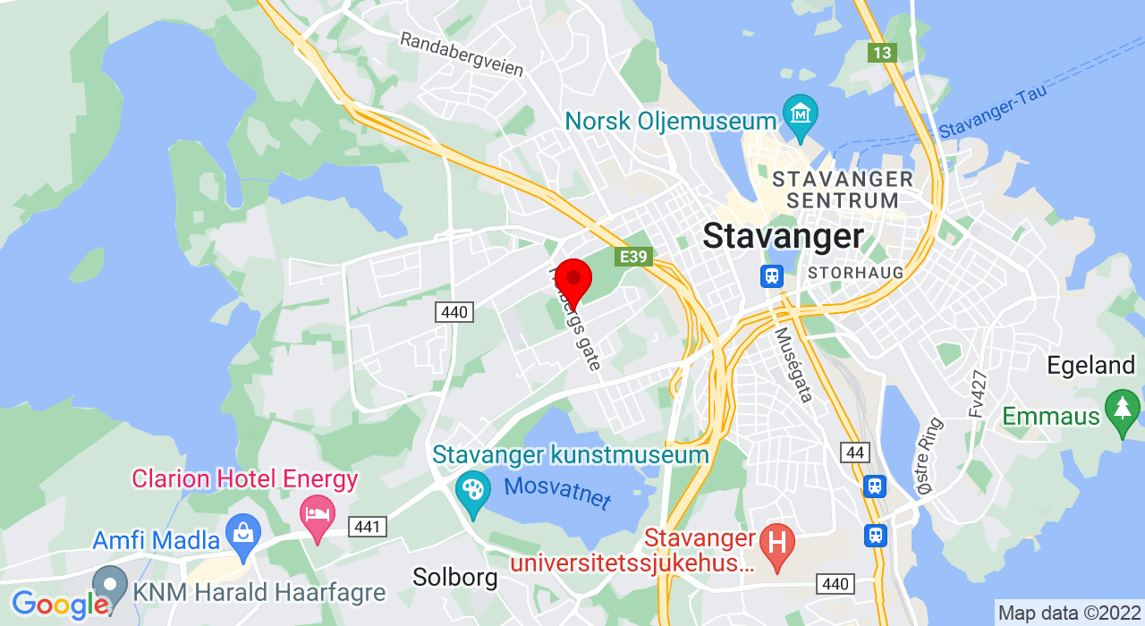 Google Map of Stavanger Stadion - Eiganes,+STAVANGER