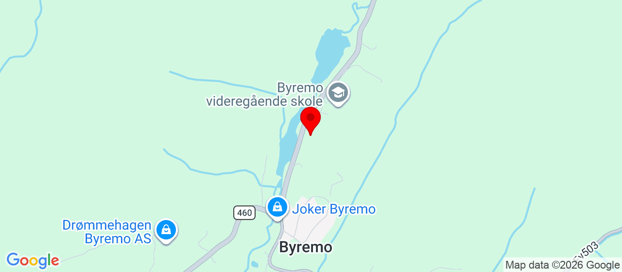 Kart over Grindheim Idrettslag BYREMO