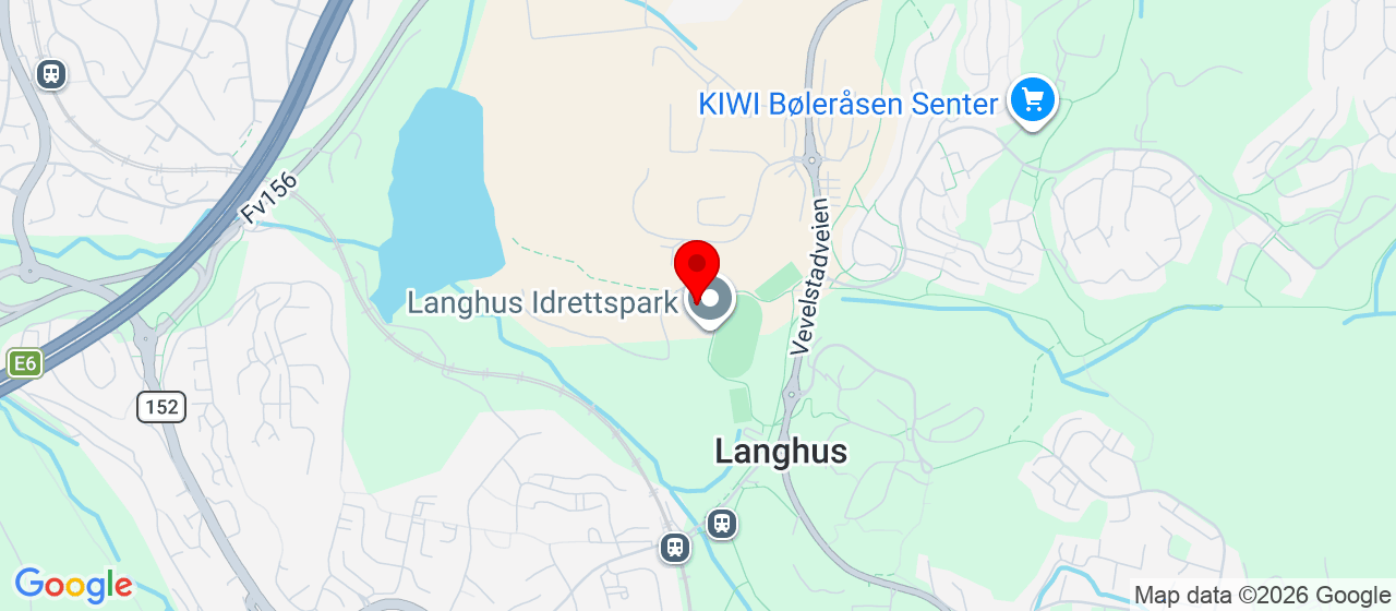 Kart over Berghagan 6 Langhus