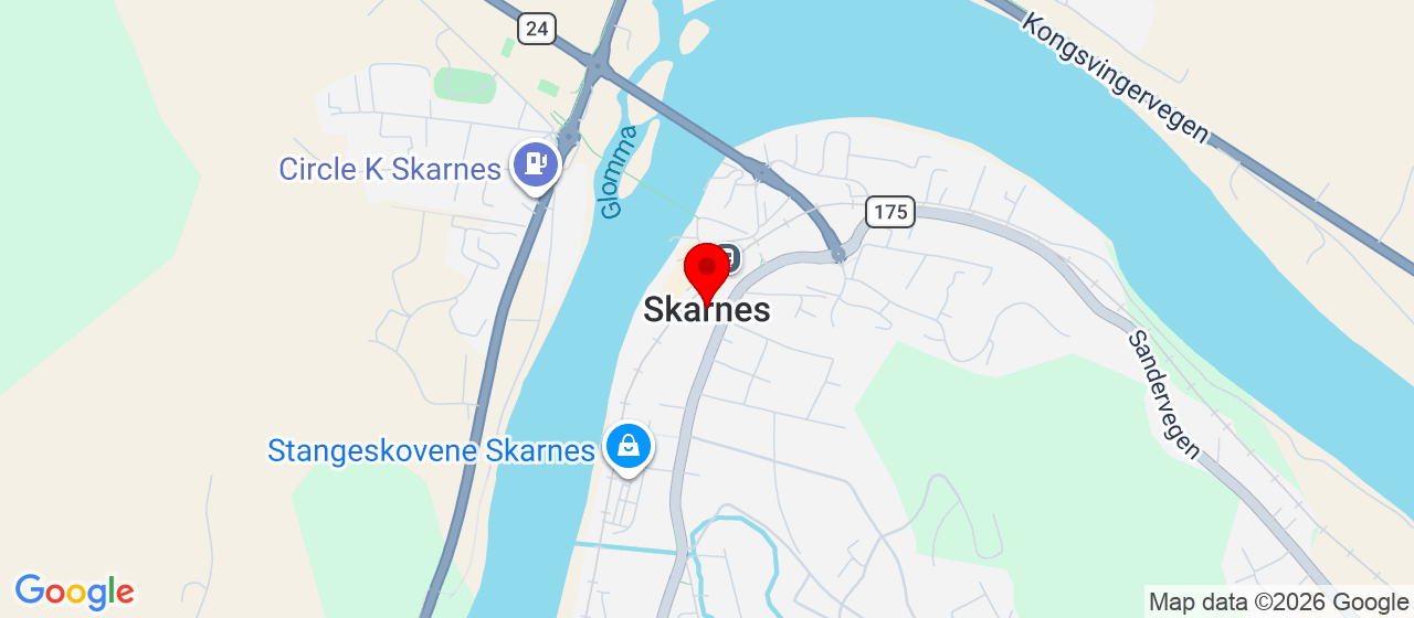 Kart over SIAP SKARNES