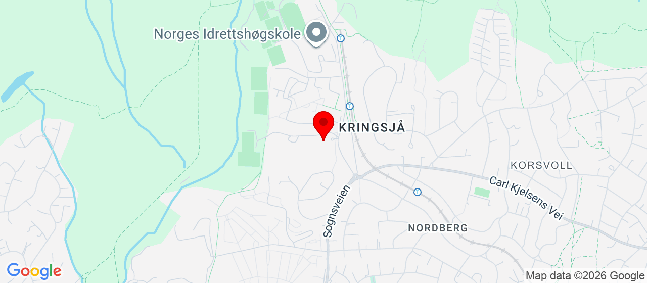 Kart over Kringsjåhallen 