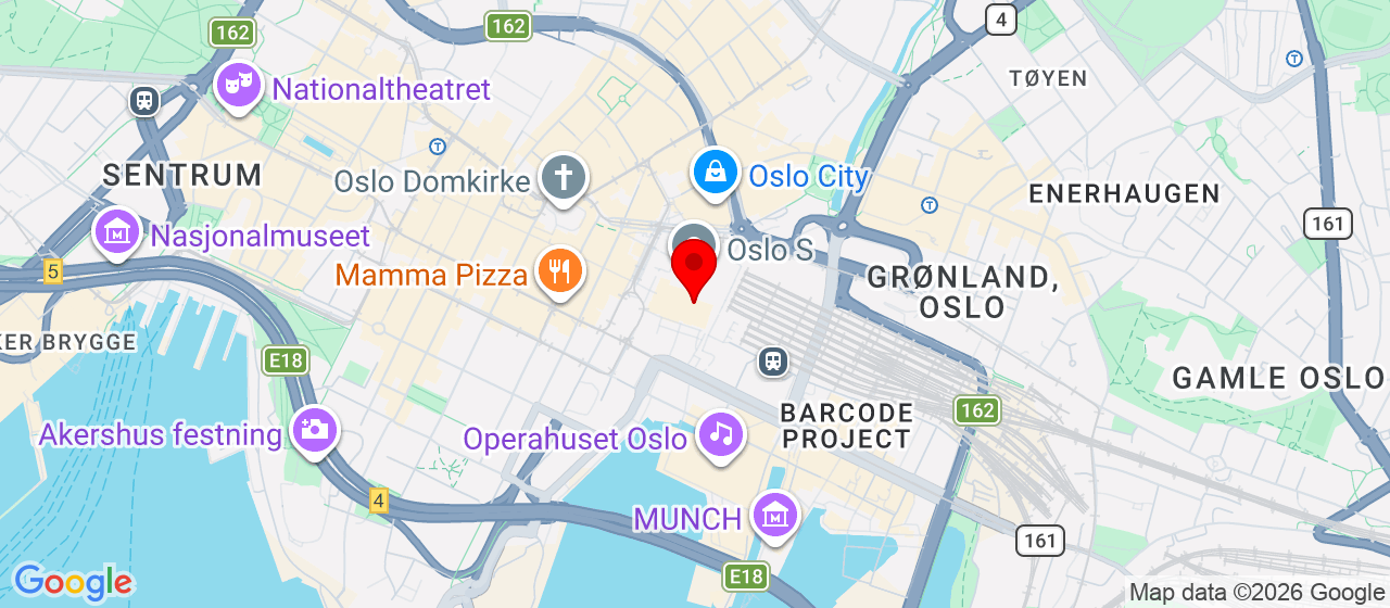 Kart over Oslo S OSLO