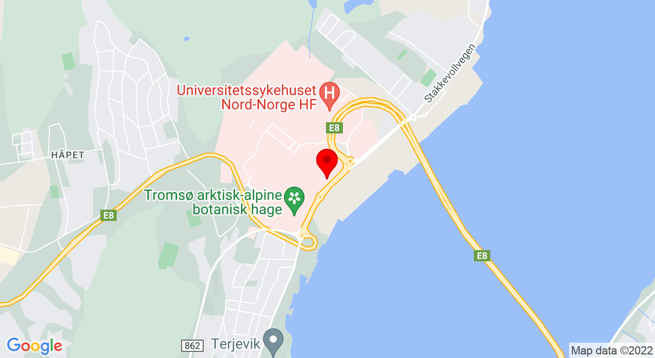 Google Map of Breivikahallen, Breiviklia 2,9019+TROMSØ