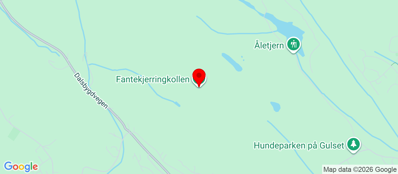 Kart over Fantekjerringkollen 