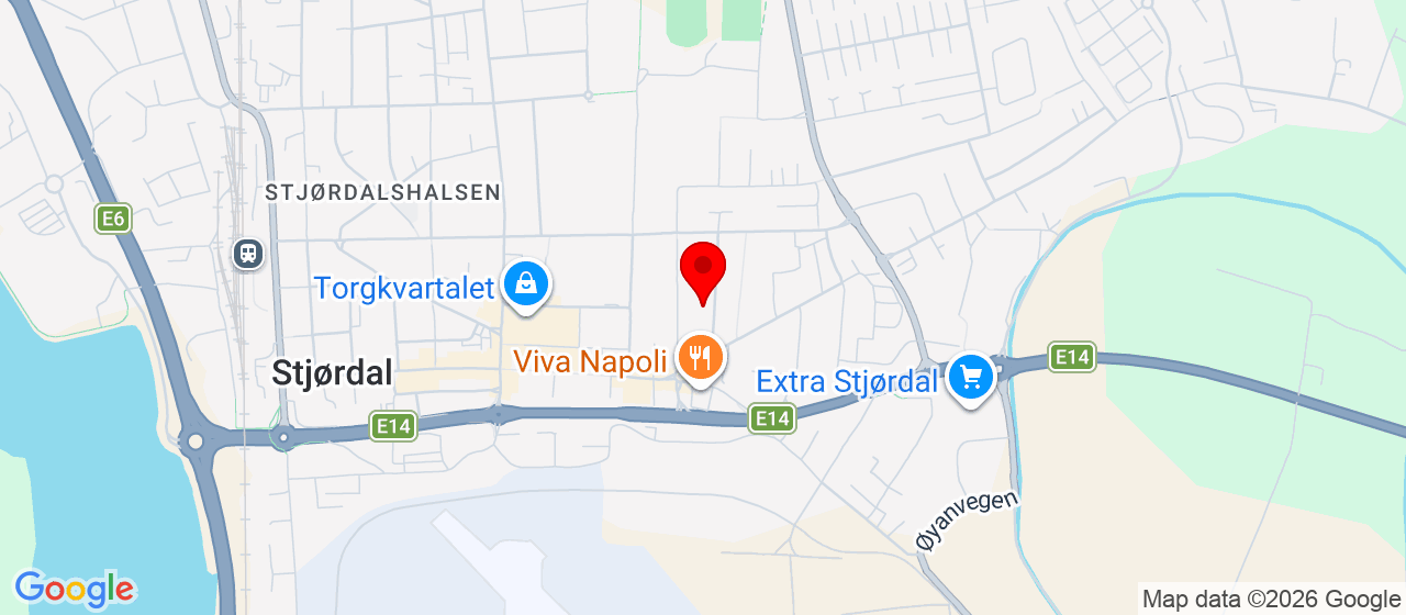 Kart over Lånkehallen STJØRDAL