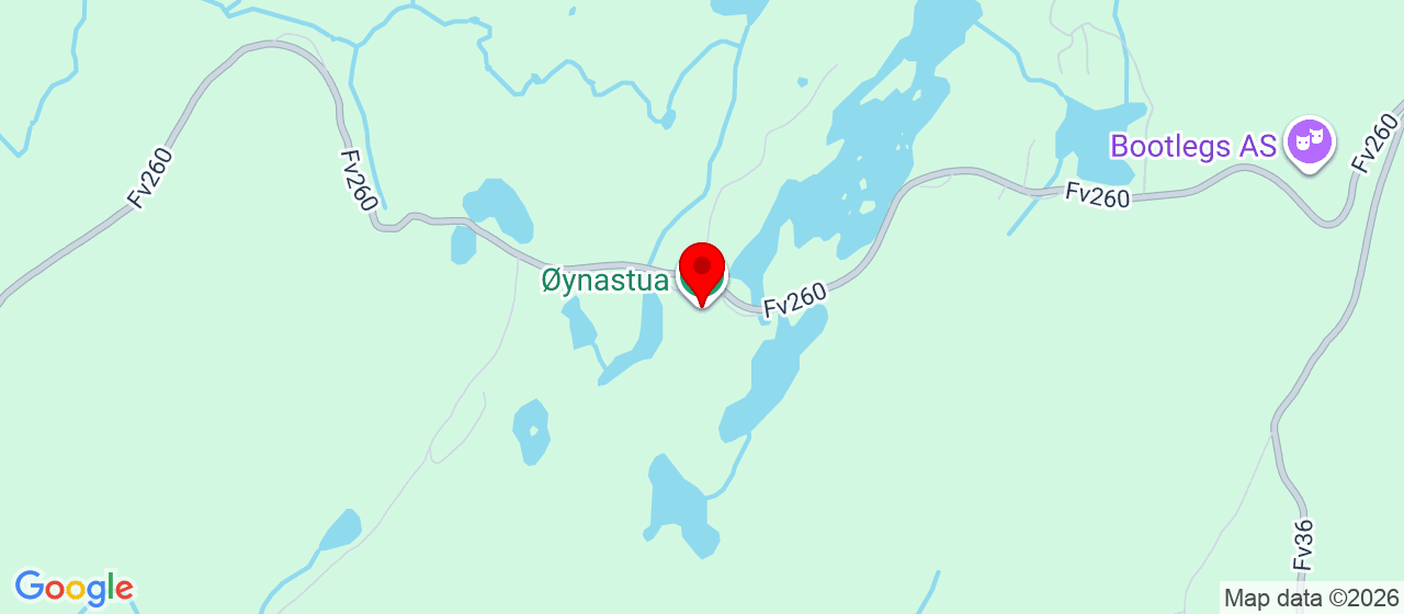 Kart over Øynastua MJÅVATN