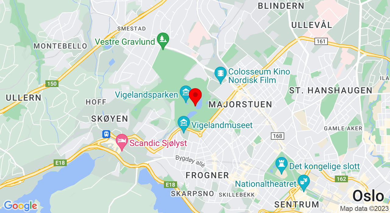 Google Map of Frognerparken,0268+Oslo
