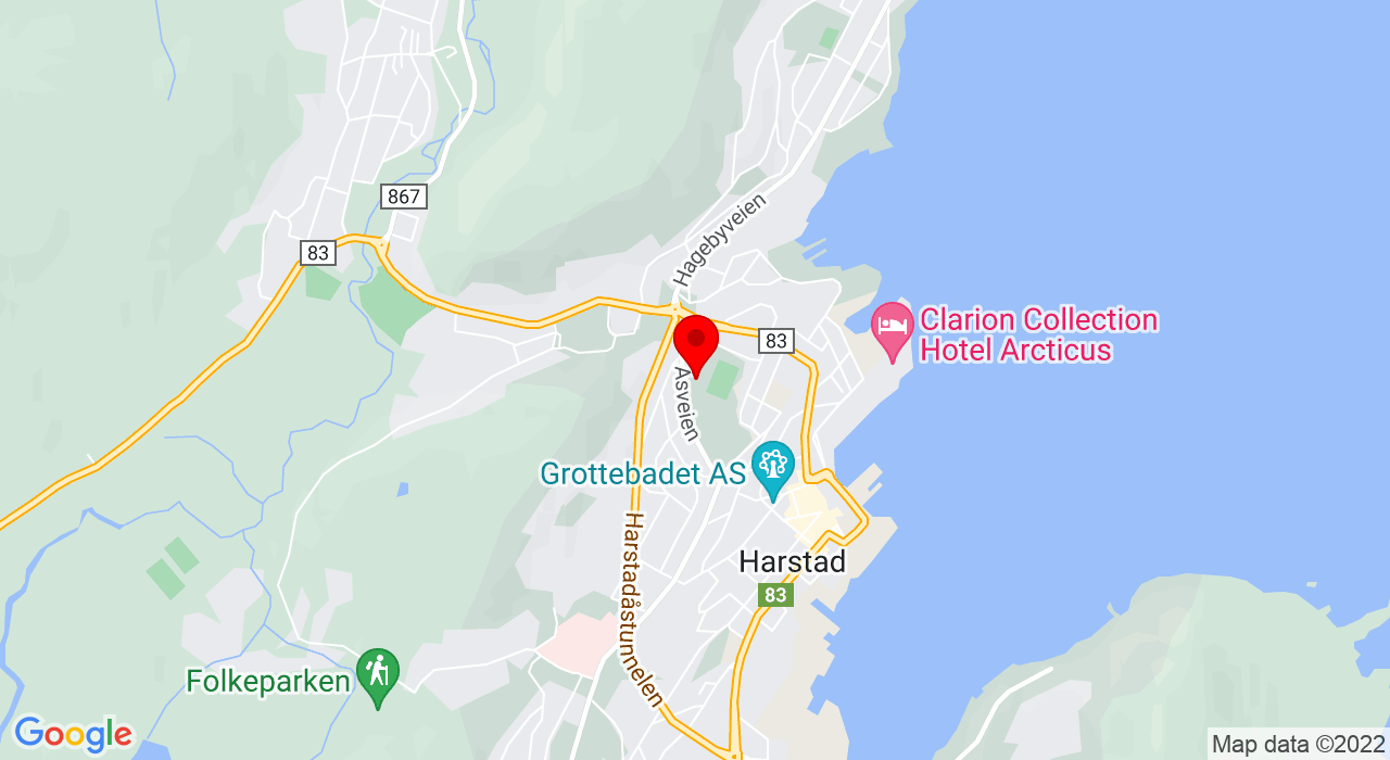Google Map of Harstadhallen,+Harstad