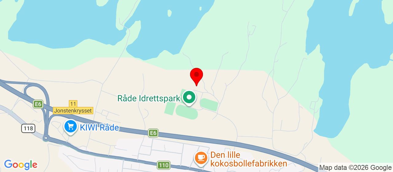 Kart over Idrettsveien 30 RÅDE
