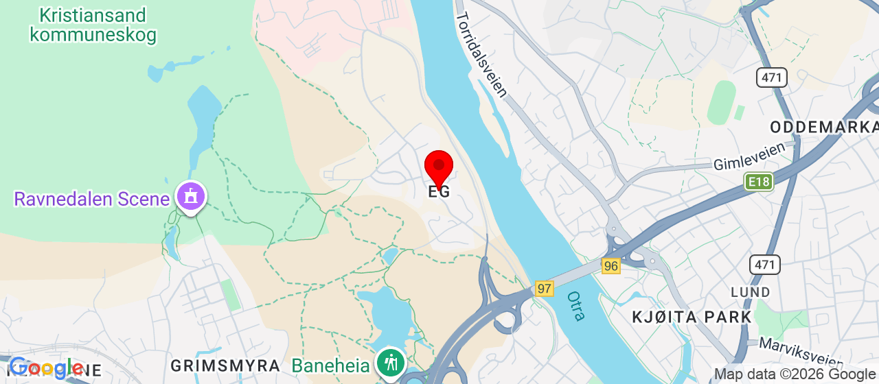 Kart over Stabburet / Eg KRISTIANSAND S