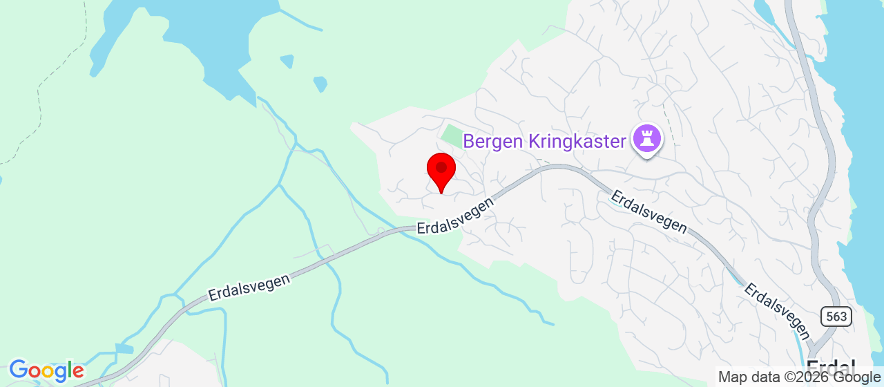 Kart over Steinråsa ERDAL