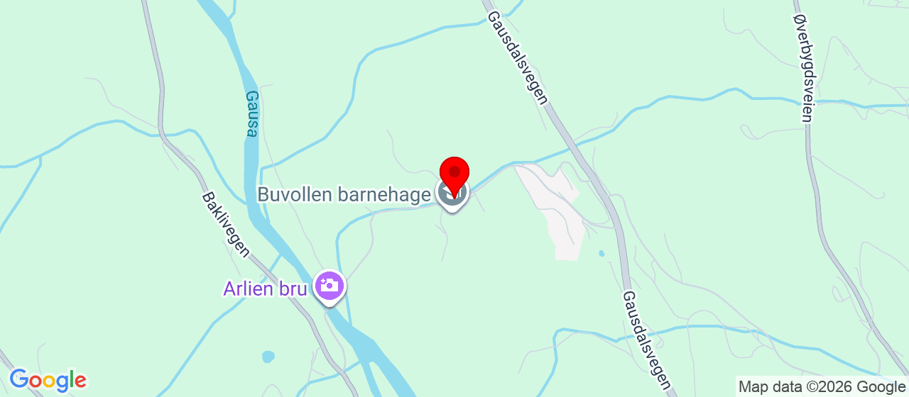 Kart over Buvollvegen FÅBERG