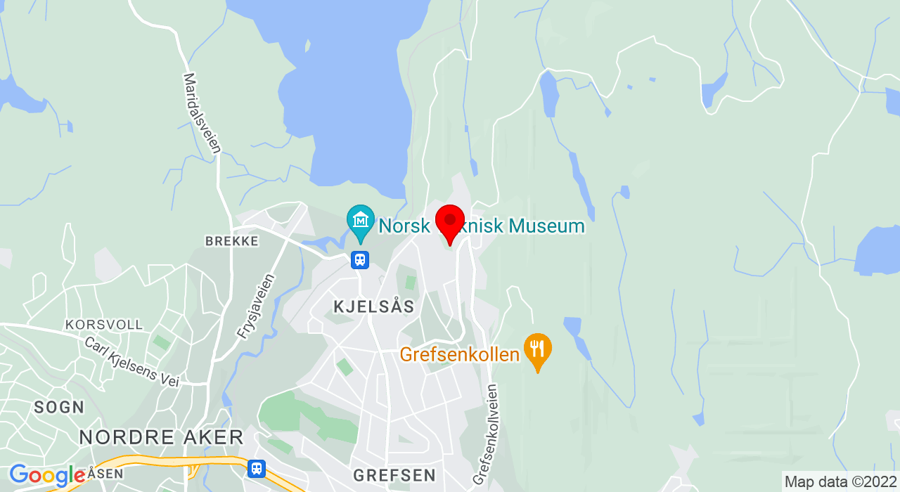Google Map of Myrerskogveien 54A,0495+OSLO