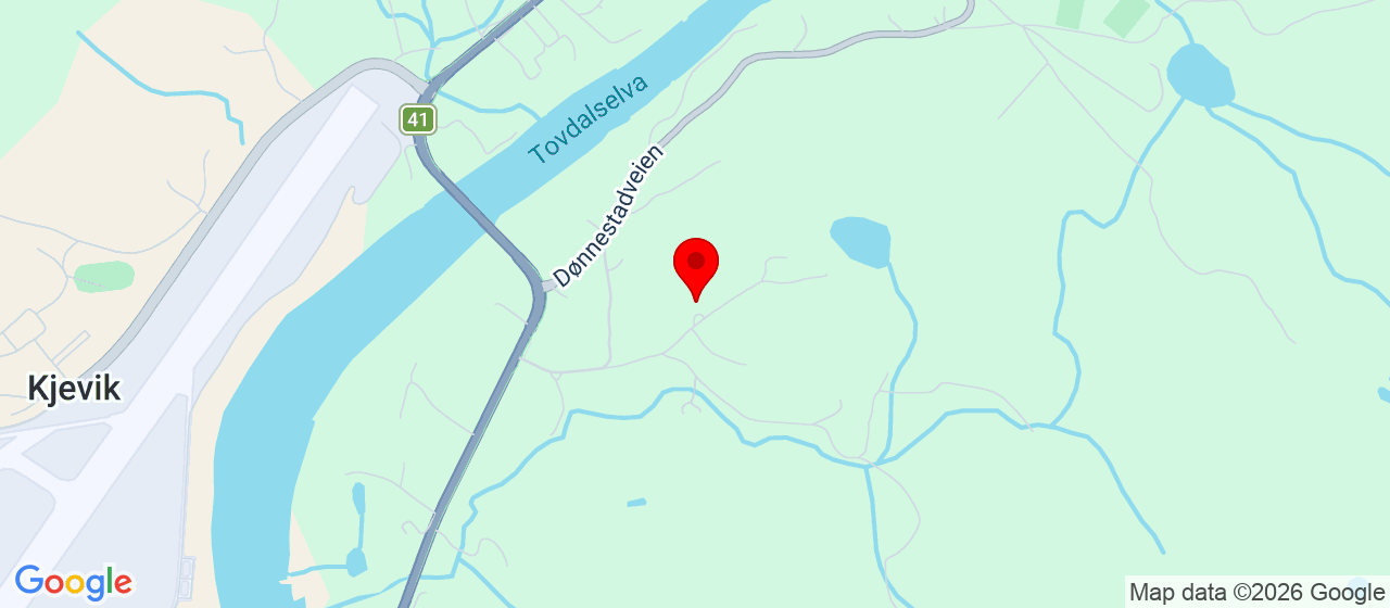 Kart over Kalvåsveien 41 TVEIT