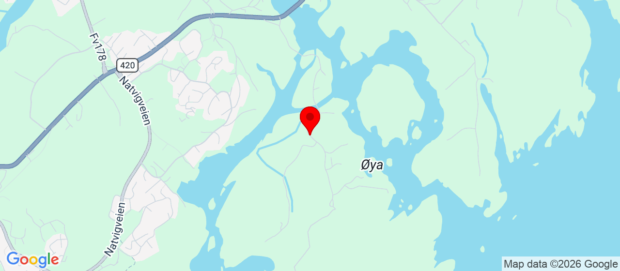 Kart over Gjervoldsøyveien HIS