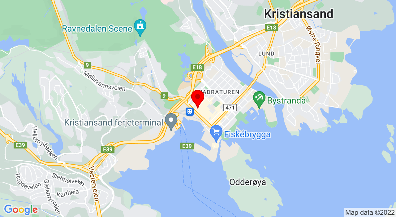 Google Map of Henrik Wergelandsgate 4,4612+KRISTIANSAND S