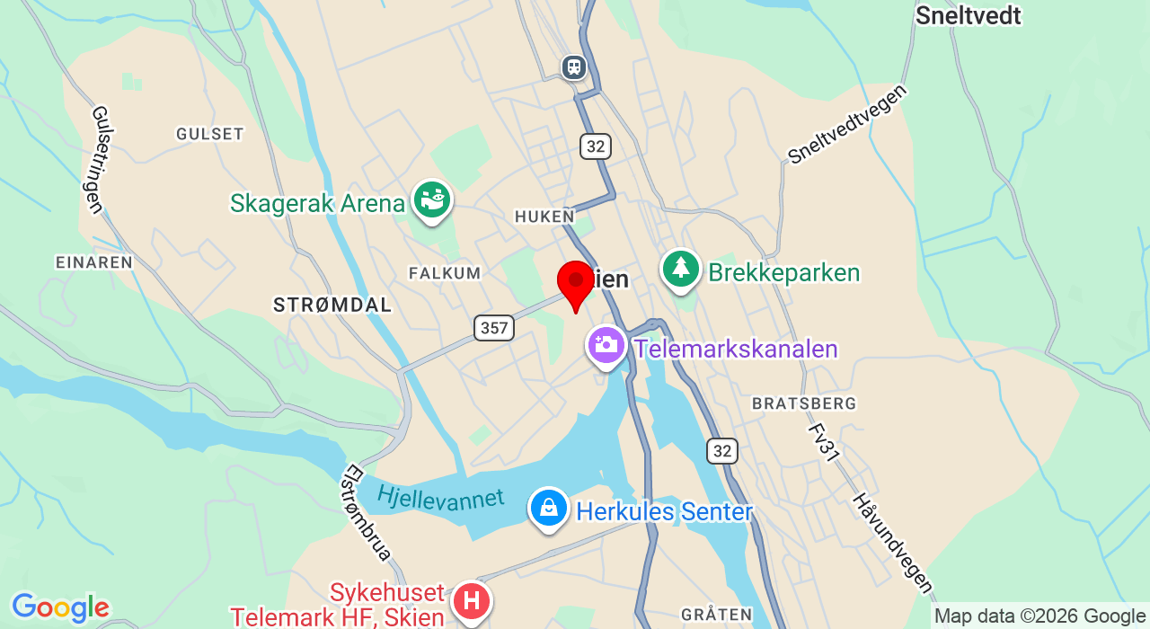 Google Map of https://www.google.com/maps/place/Lundegata 17,3724+Skien