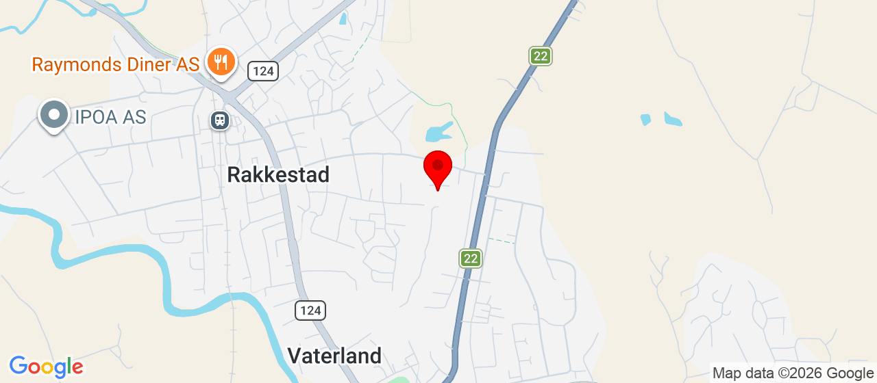 Kart over Rakkestadhallen Rakkestad