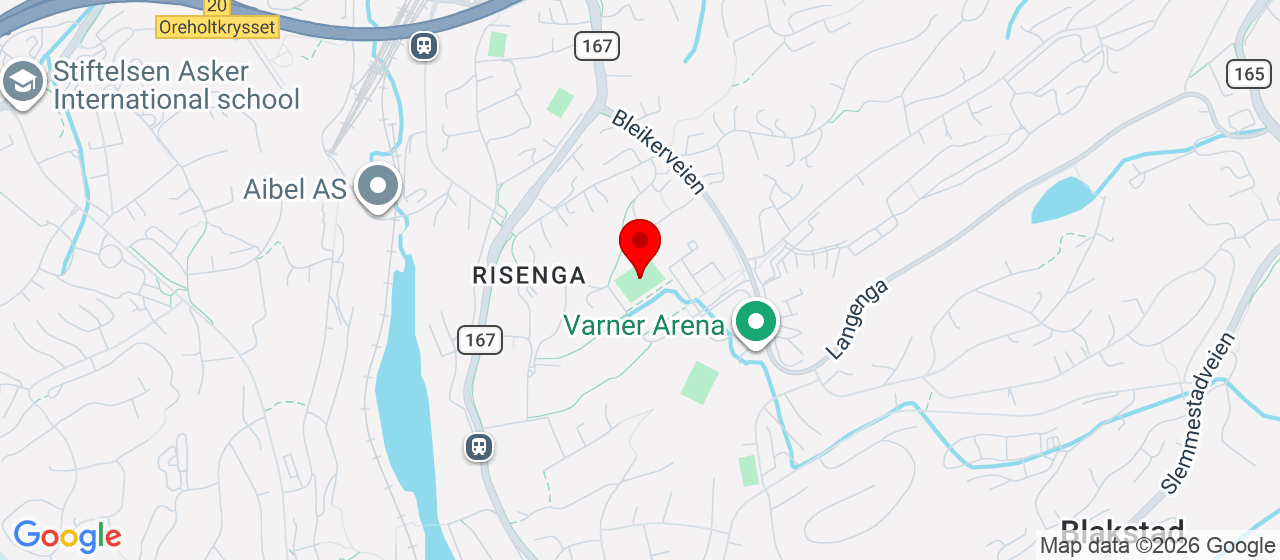 Kart over Risenga kunstgress 
