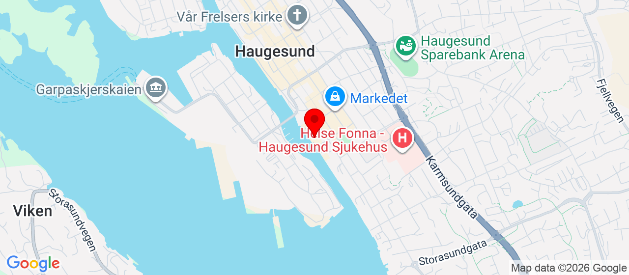 Kart over Åsbygata 3 Haugesund