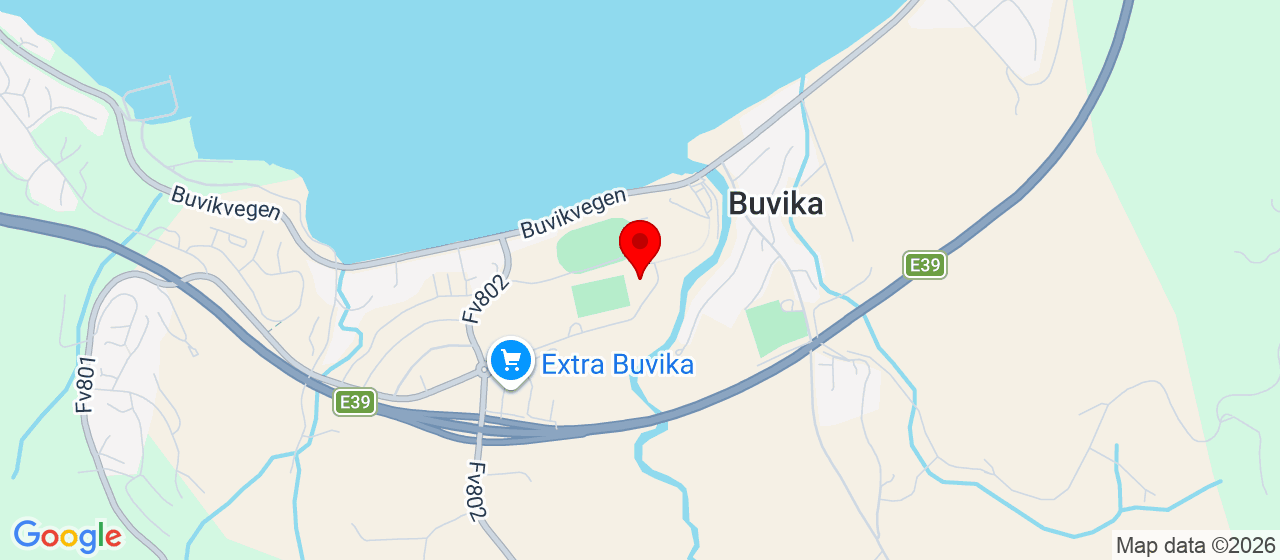 Kart over Ørabakken 15 Buvika