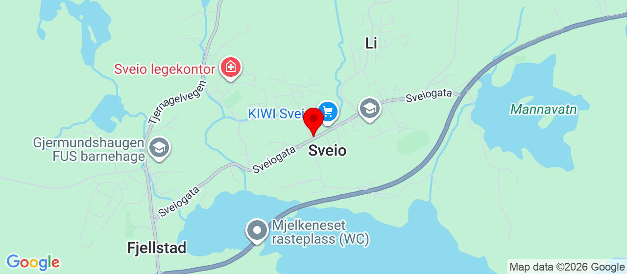 Kart over Straumaveien 186 Sveio
