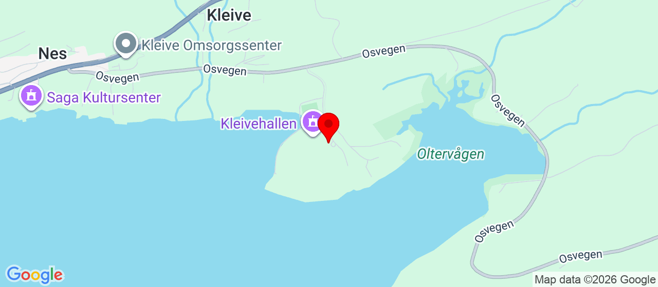Kart over Kleivehallen Kleive