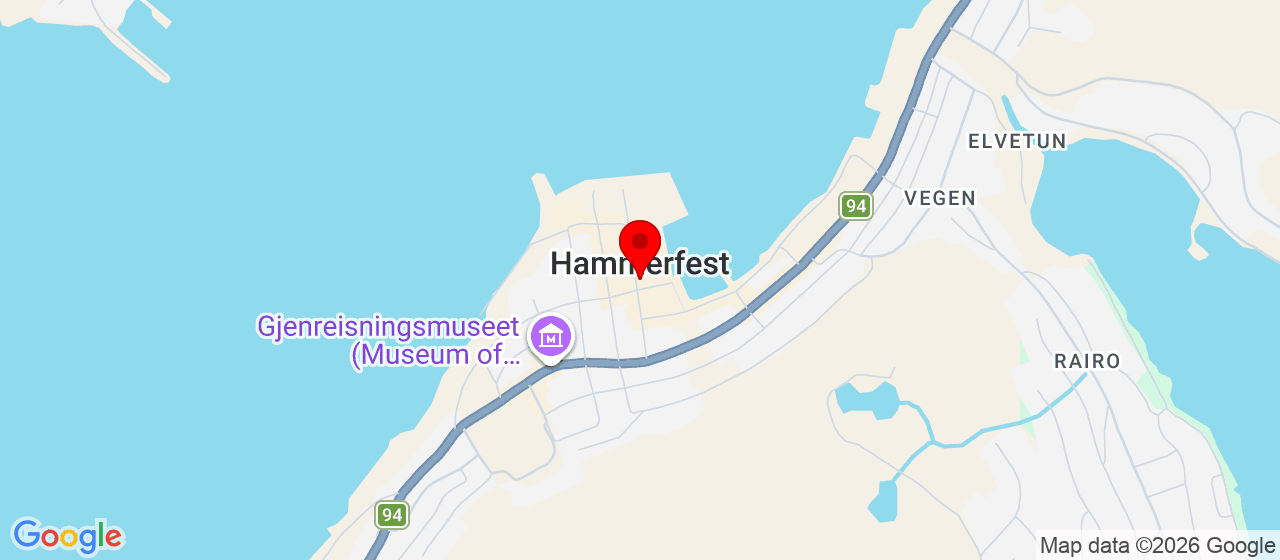 Kart over Gymsalen på Baksalen skole Hammerfest