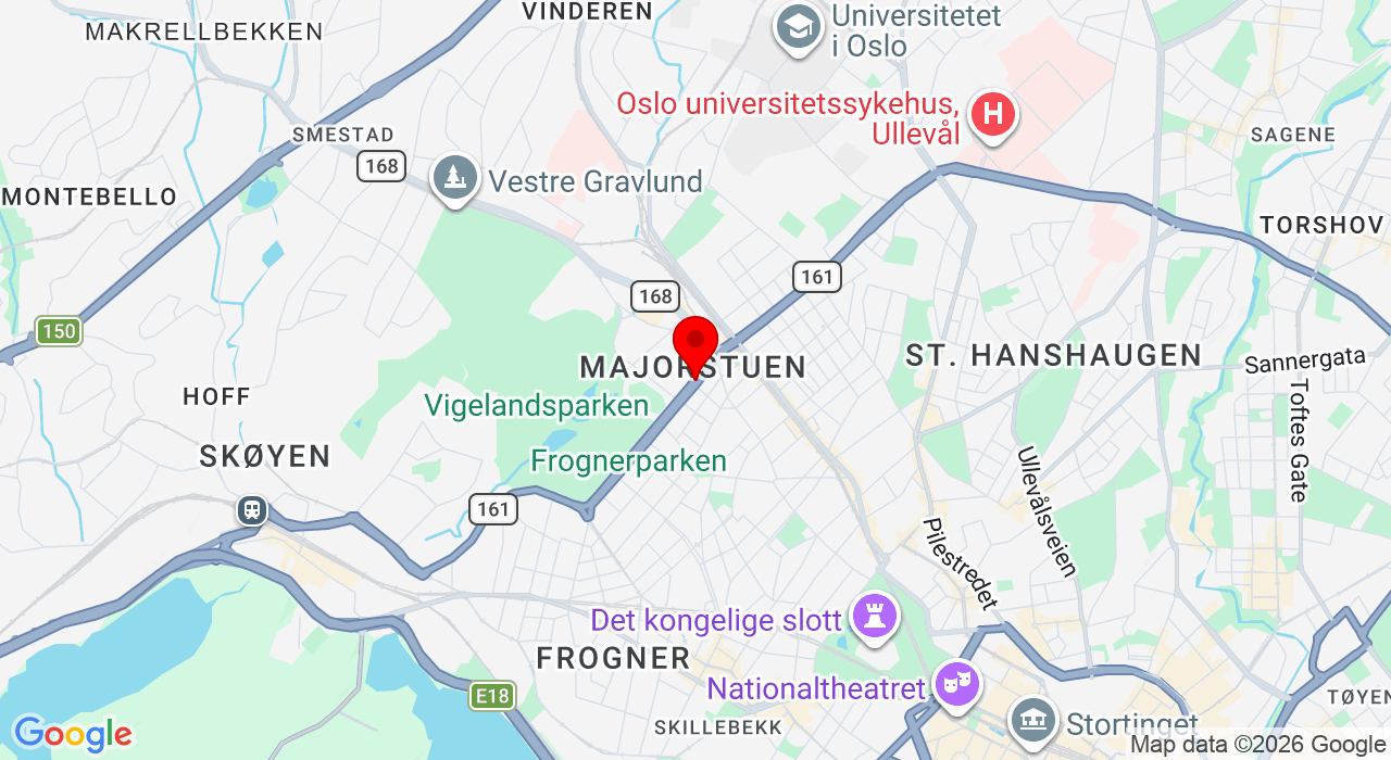 Google Map of https://www.google.com/maps/place/Kirkeveien,0368+Oslo
