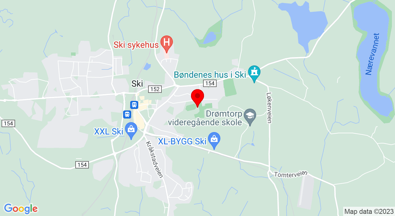 Google Map of idrettsveien 35b,1400+Ski