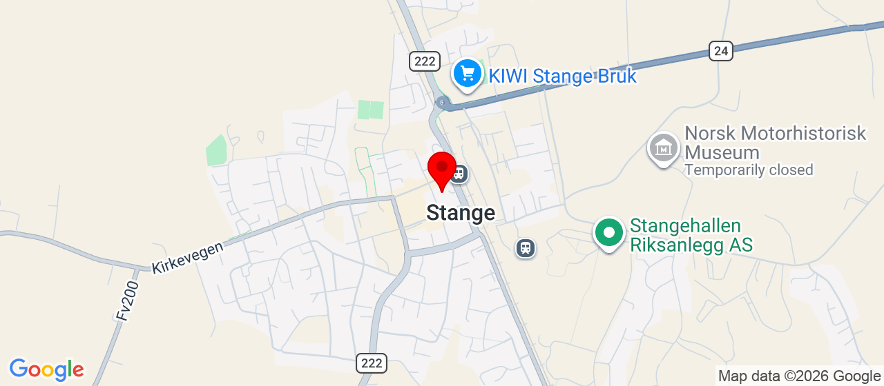Kart over Hansrudvegen 2, 2335 Stange STANGE