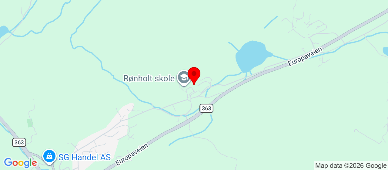 Kart over Rønholthallen, Bamble 