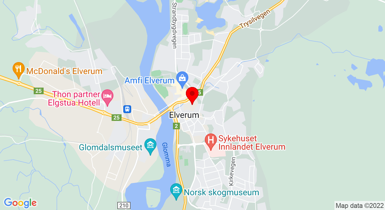 Google Map of Hummeldalsvegen 6,2408+ELVERUM