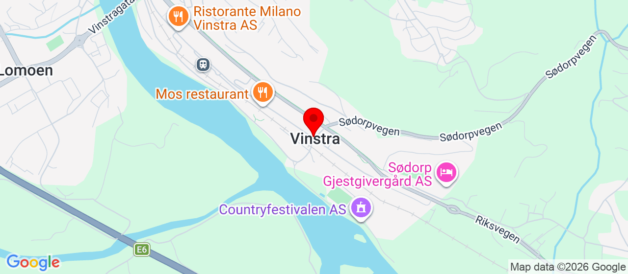 Kart over Dalstjønnvegen Vinstra