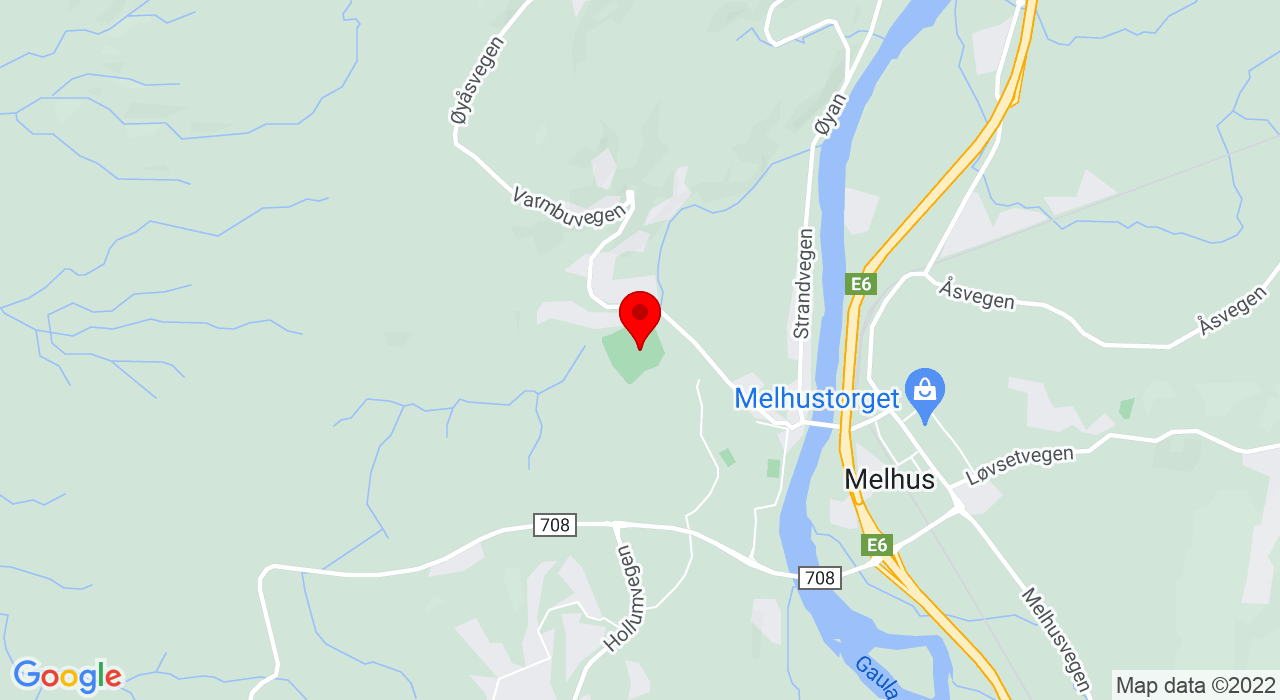 Google Map of Klubbhuset i Gruva,+Melhus