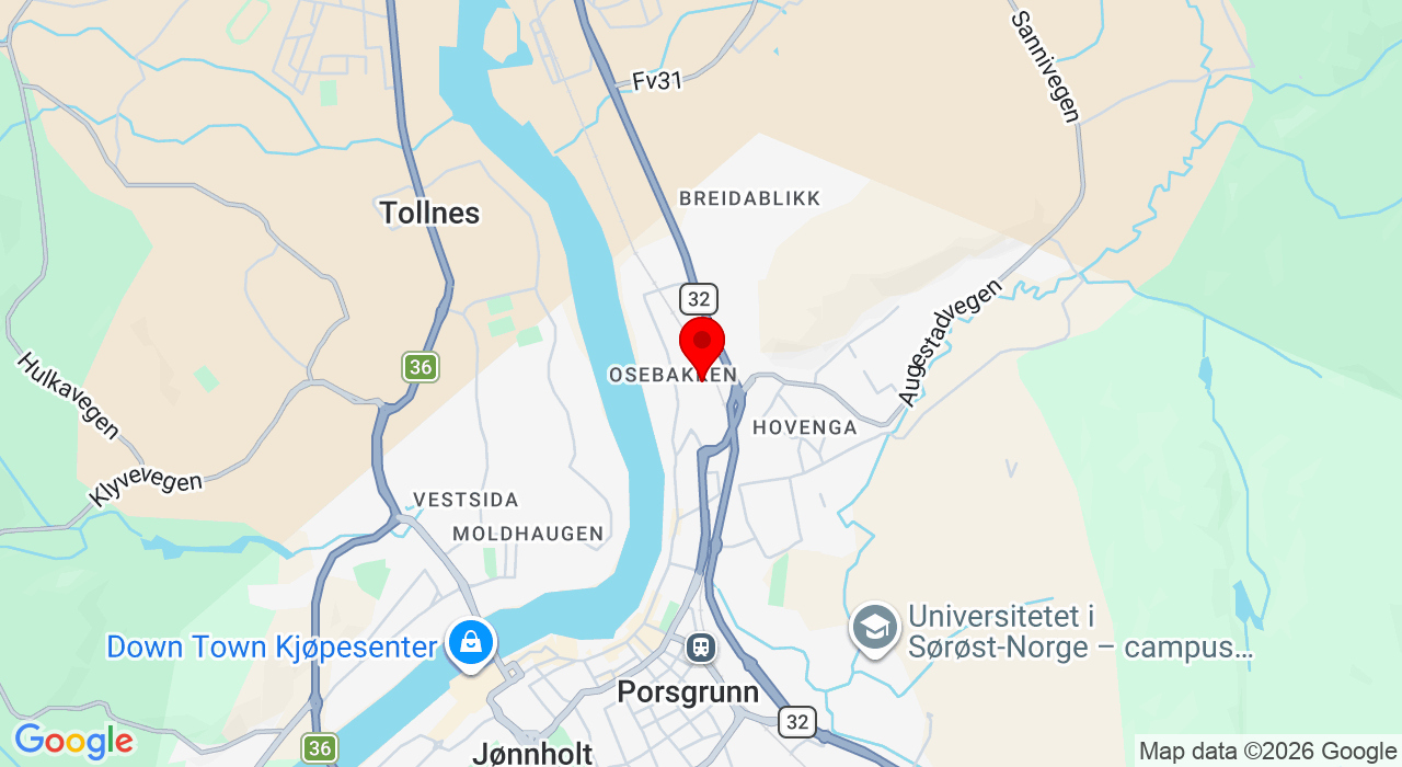 Google Map of https://www.google.com/maps/place/Grendlandsgata 15,3912+Porsgrunn