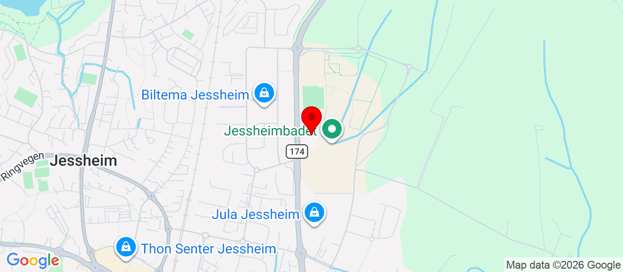Kart over Aktivitetsveien 9 JESSHEIM