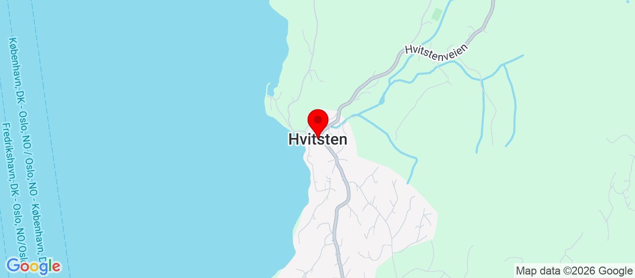 Kart over Hvitsten HVITSTEN