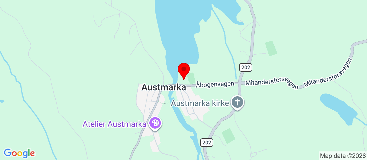 Kart over Åbogenvegen 44 Austmarka
