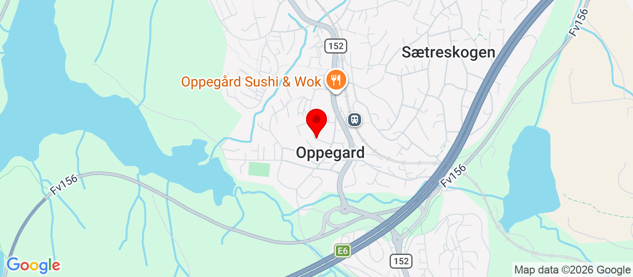 Kart over Oppegård idrettspark - Greverud OPPEGÅRD