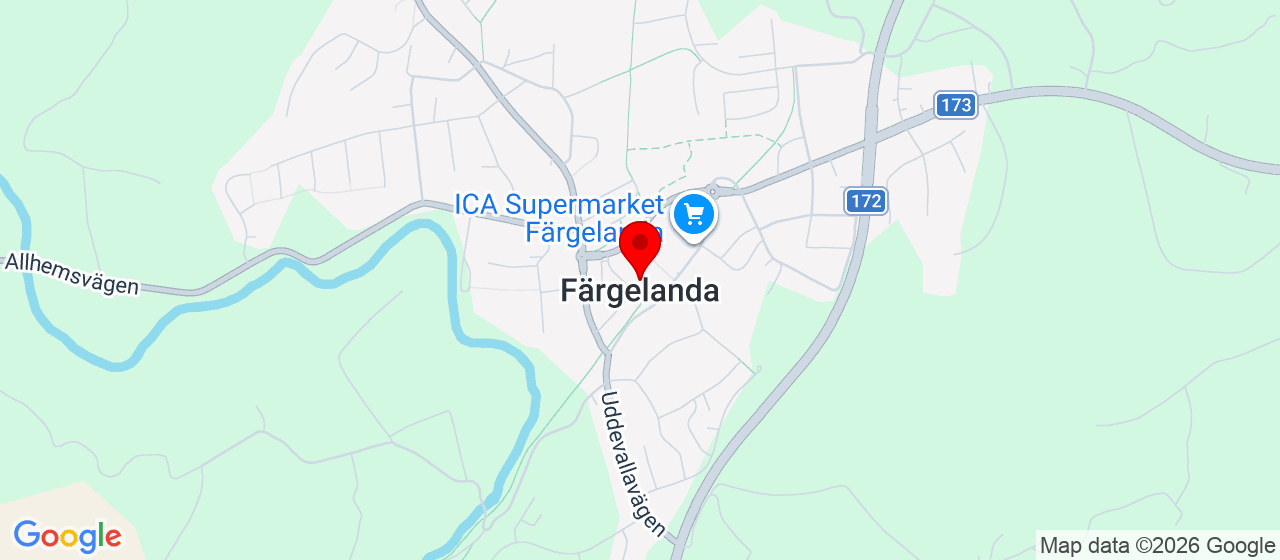 Kart over Färgelanda 